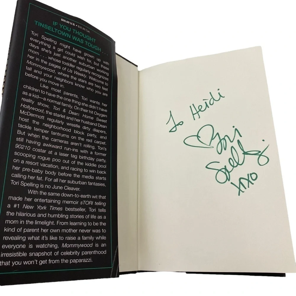 MOMMYWOOD SIGNED Book by Tory Spelling Hardcover